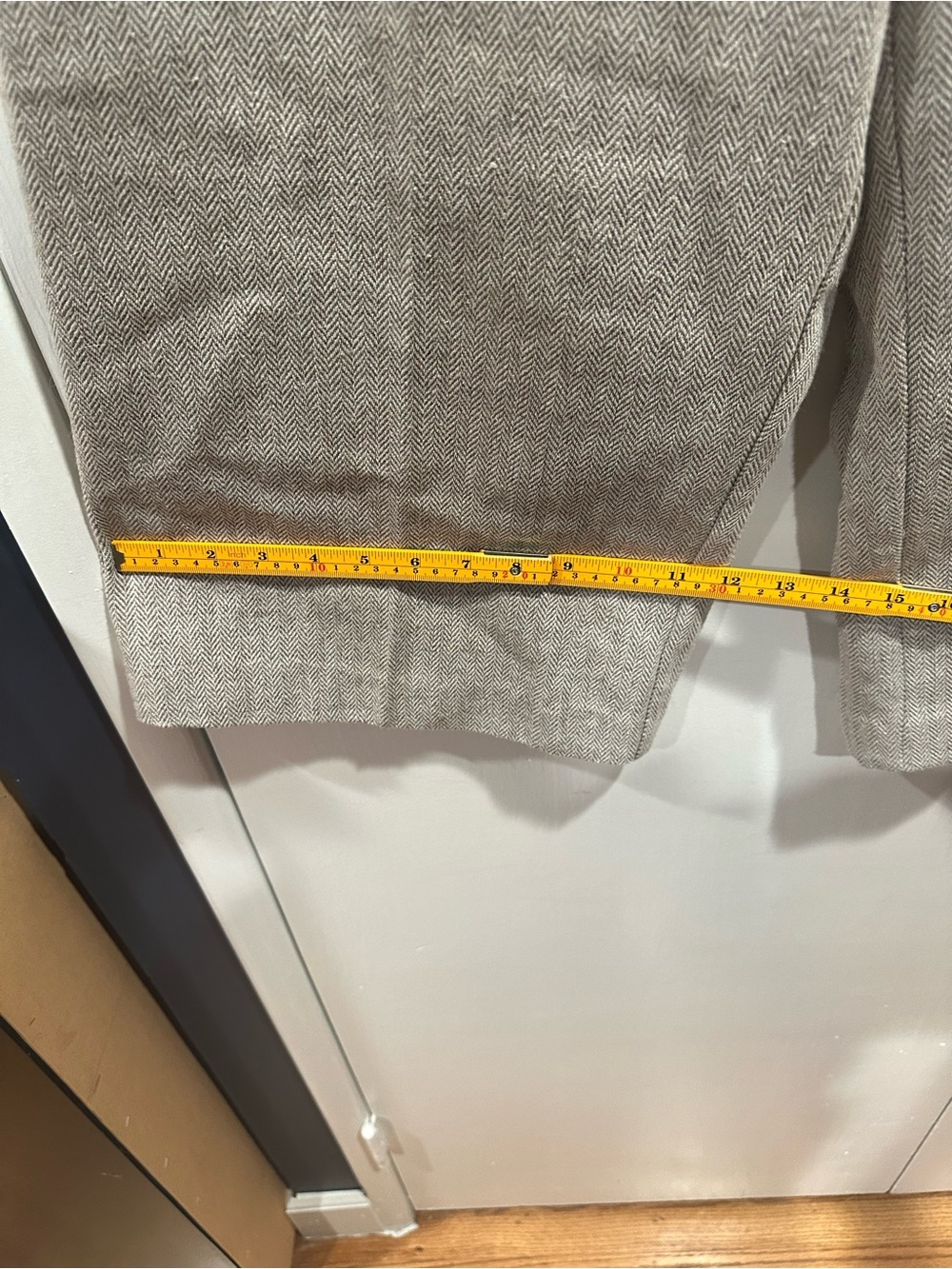Chadwicks Beige Herringbone Bermuda Shorts - Picture 6 of 7